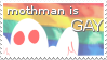 mothman is gay stamp